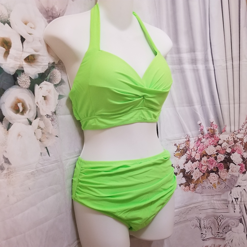 Women Two Piece Bikini Swimsuit Swimwear Beachwear Bathing Bikiki Large - Picture 4 of 9